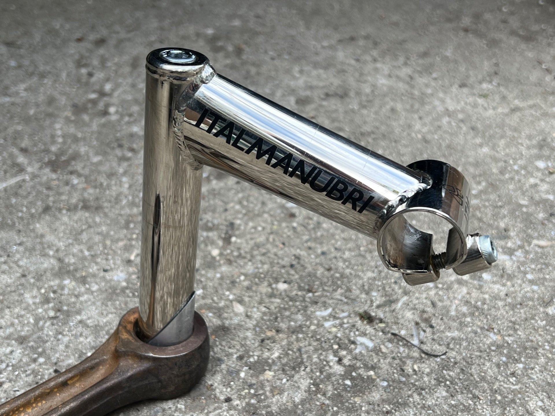 ITM Eclypse 100x26.0mm Steel Quill Stem 1” Chrome Vintage Retro Road Italmanubri - Image 2