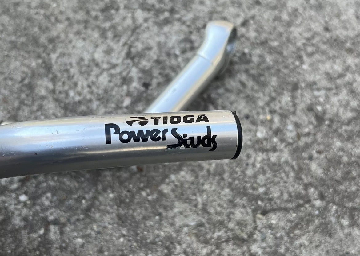 Tioga Power Studs Bar Ends Silver Vintage MTB Mountain Bike Retro 90s - Image 2