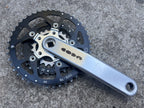 Used Cannondale CODA Crankset 175mm 44/32/22 Triple Silver Vintage Retro MTB USA-Bicycle Bin