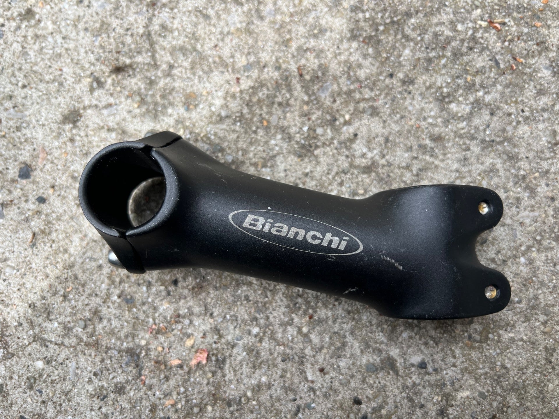 Bianchi 25.4x110mm 1 1/8” Threadless Stem Vintage Retro Road CX XC Gravel Black - Image 2