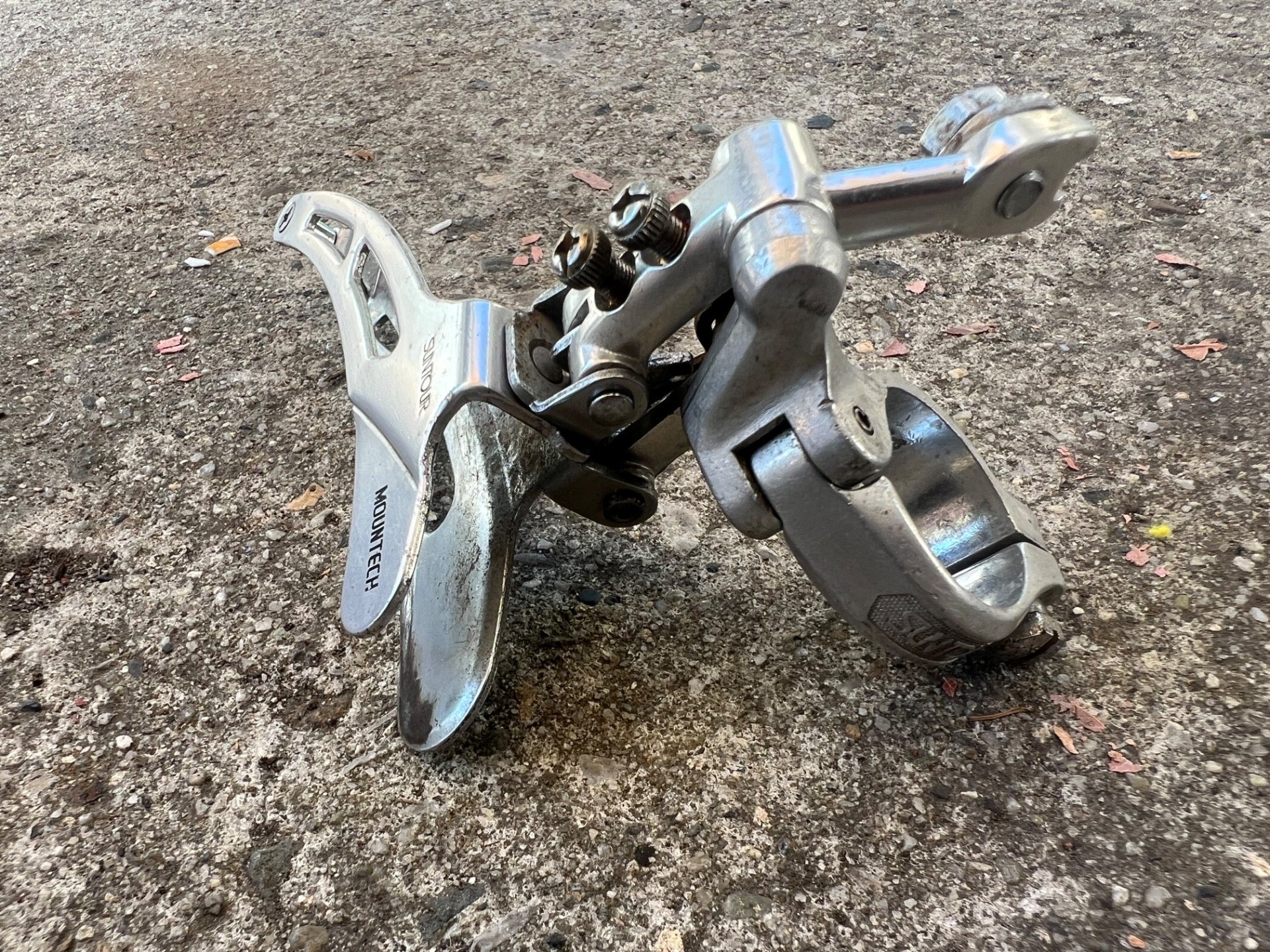 Suntour Mountech Front Derailleur 28.6mm Vintage MTB ATB Triple Bottom Pull Bike - Image 2