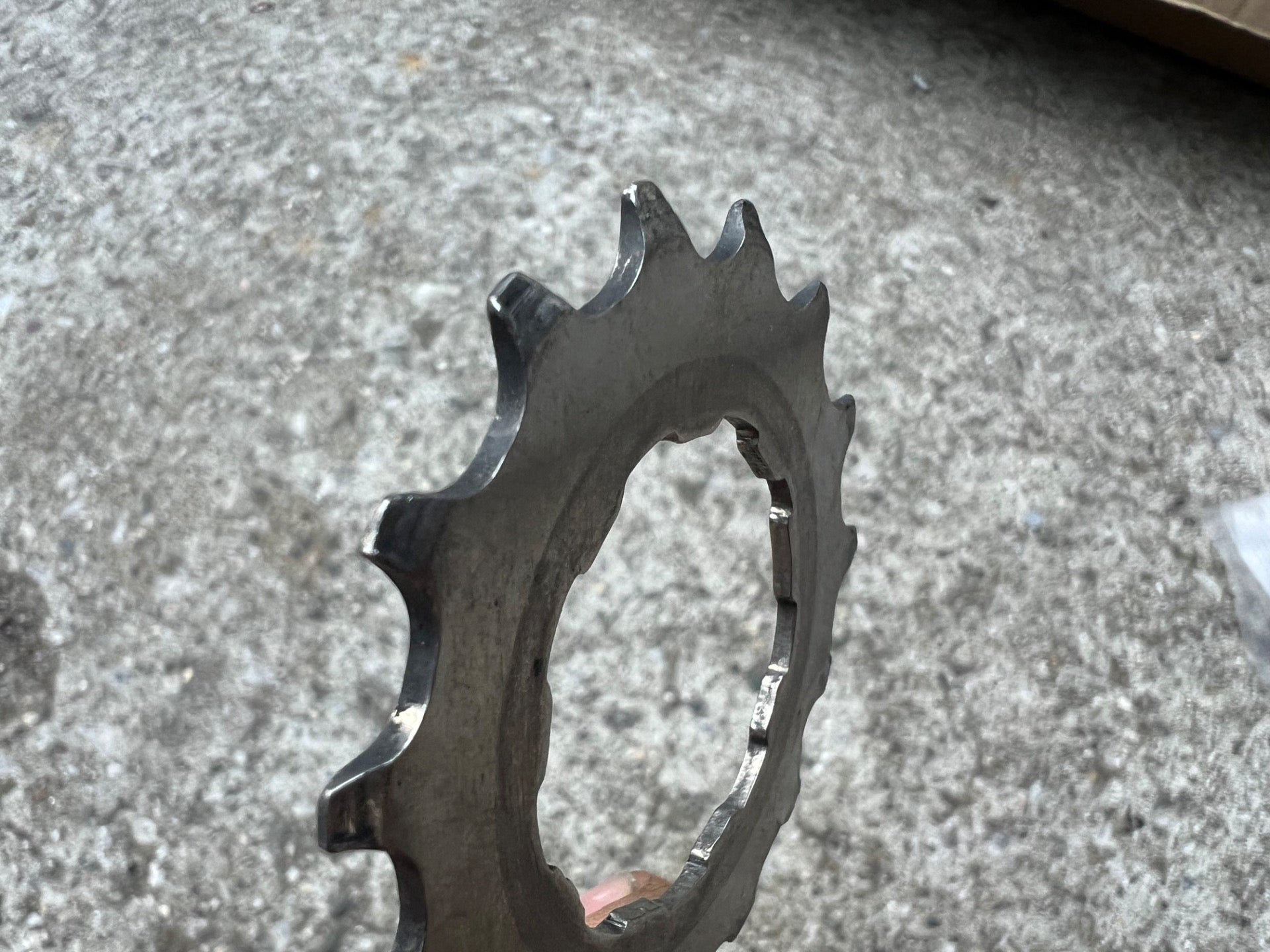 SRP 15T Tooth Titanium Cassette Cog Shimano Hyperglide Vintage MTB 8 Speed Gray  - Image 2