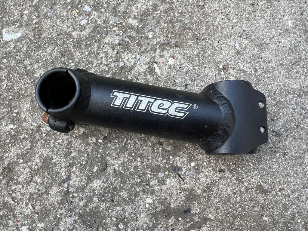 Titec 25.4x120mm 1 1/8” Threadless Stem Mountain Bike Black Vintage Retro MTB  - Image 2