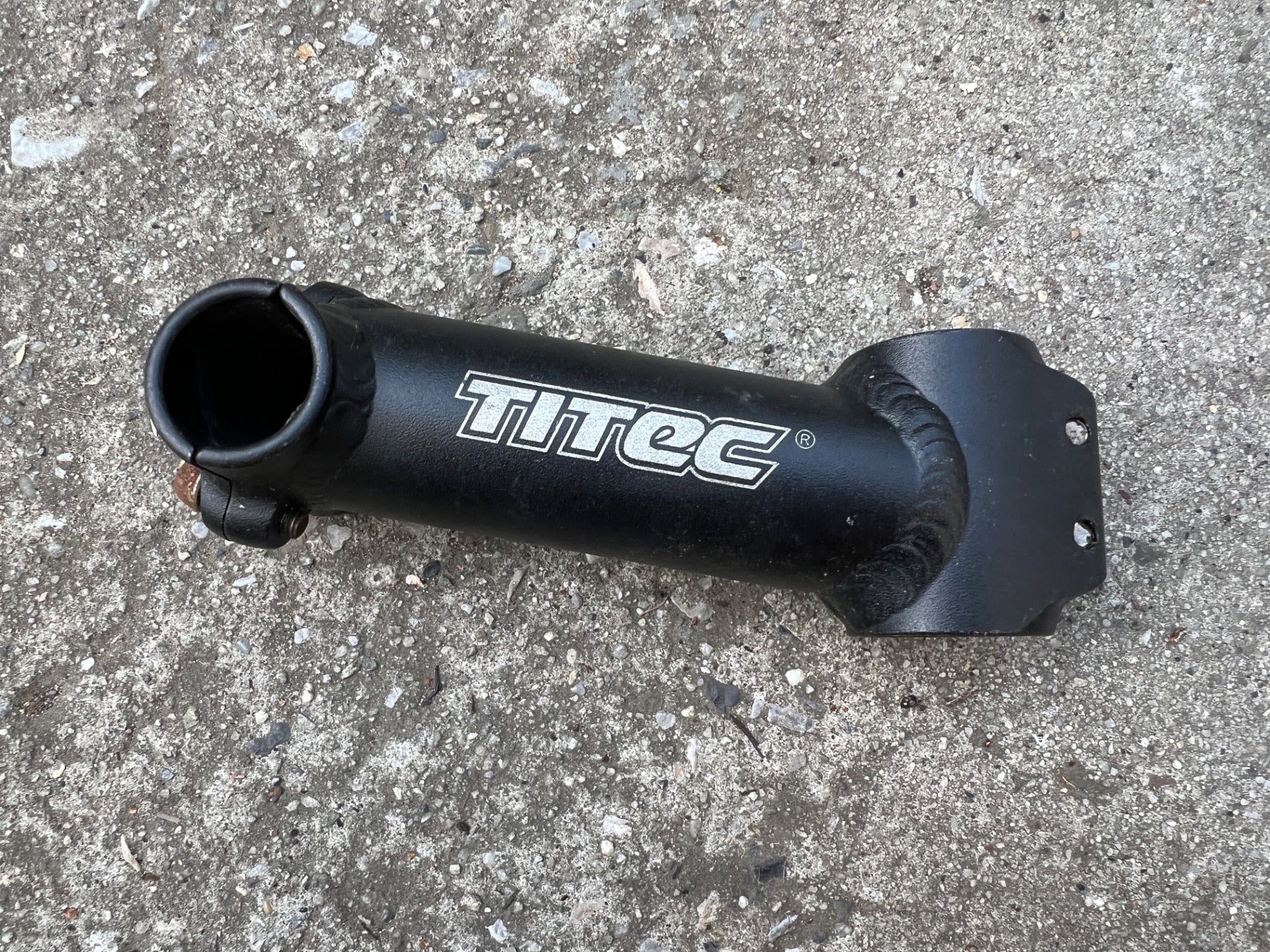Titec 25.4x120mm 1 1/8” Threadless Stem Mountain Bike Black Vintage Retro MTB  - Image 2
