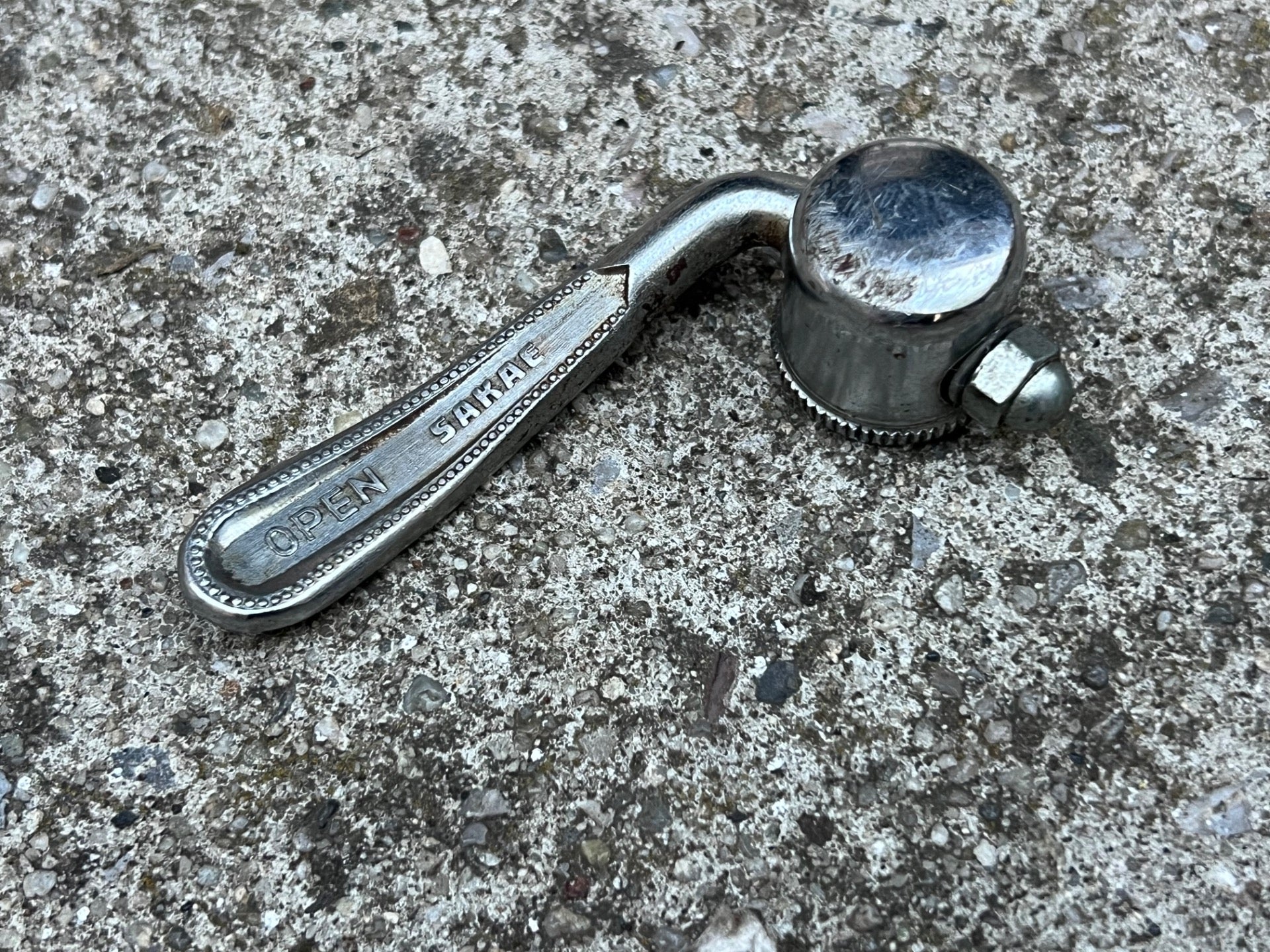 Vintage Sakae Quick Release Skewer & Head Road Touring Bike Steel Chrome Retro  - Image 2