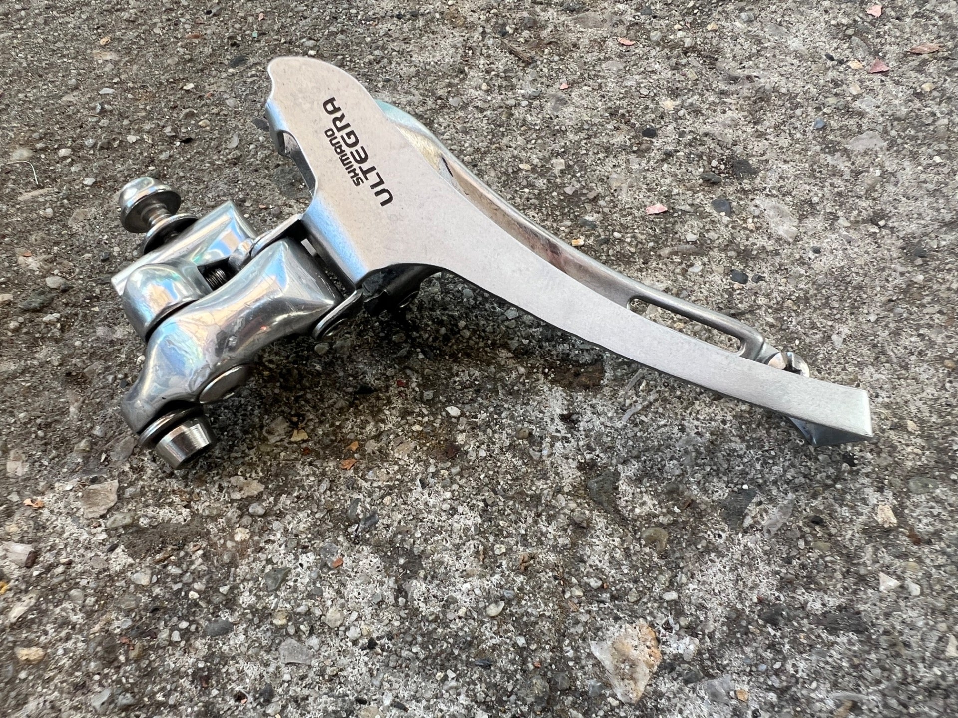 Shimano Ultegra FD-6500 Braze On Front Derailleur 2x9 Bottom Pull Vintage Road  - Image 2