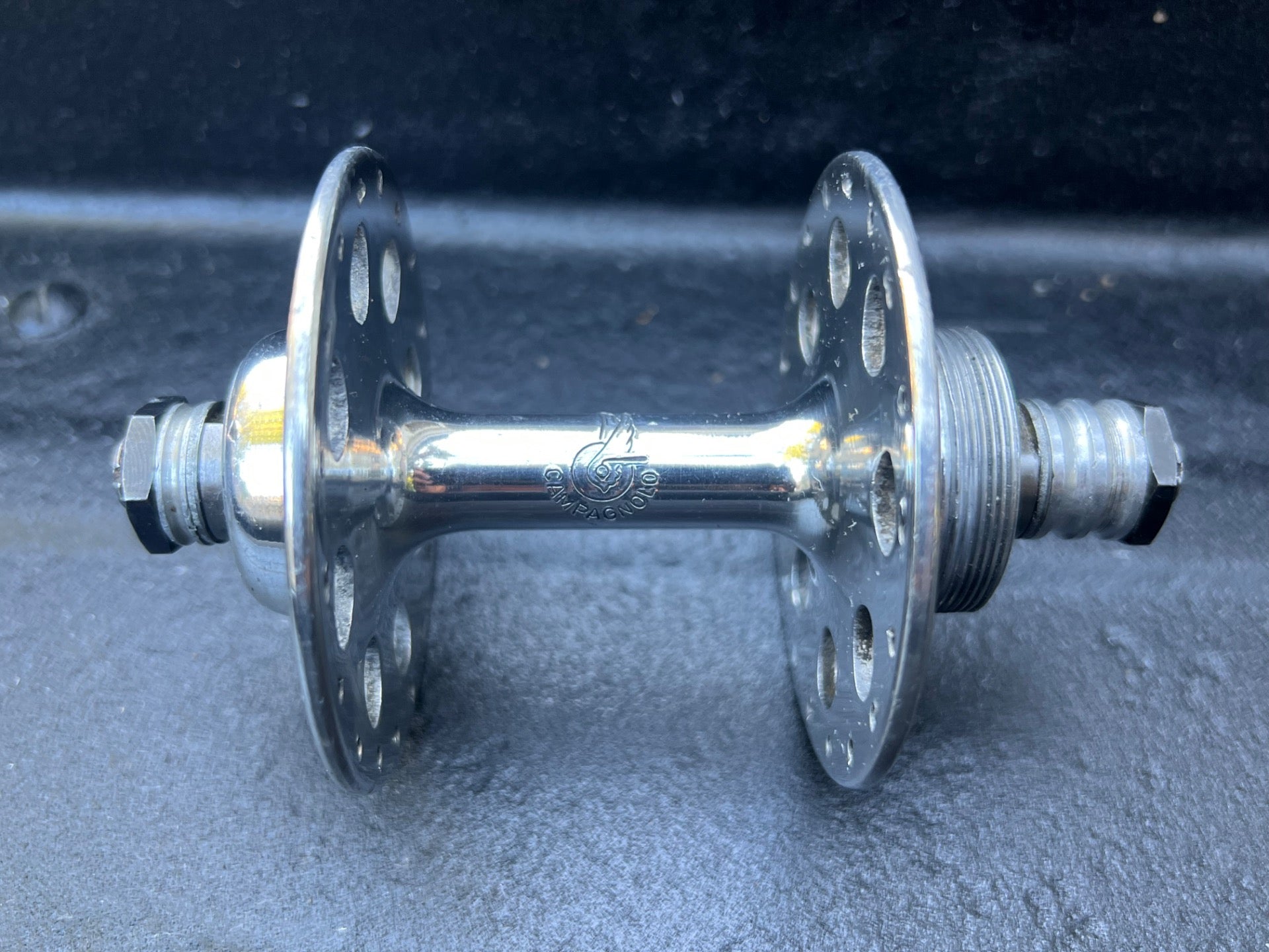 Campagnolo Nuovo Tipo 36H Hole High Flange Hubset 120mm Vintage Road Silver Camp - Image 2