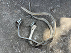 Used Vintage Pro-AM Spain Toe Clip Straps Black Leather Retro Road Bike Eroica-Bicycle Bin