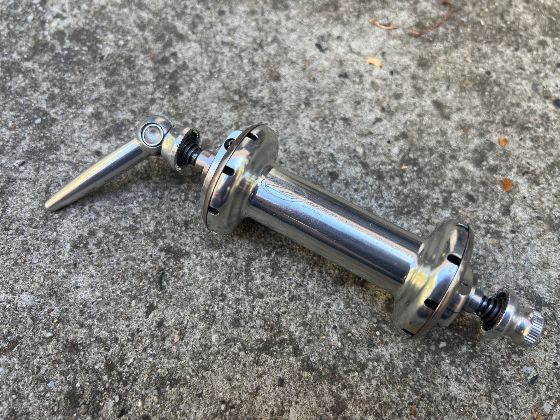 Zipp 18H Hole Front Hub & Quick Release 188 182 Style Silver Road Cycling Race  - Image 2