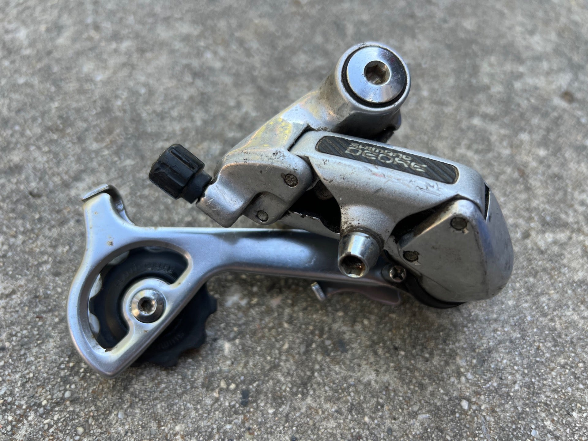 Shimano Deore RD-MT62 7 Speed Rear Derailleur Vintage MTB Touring Gray Silver  - Image 2