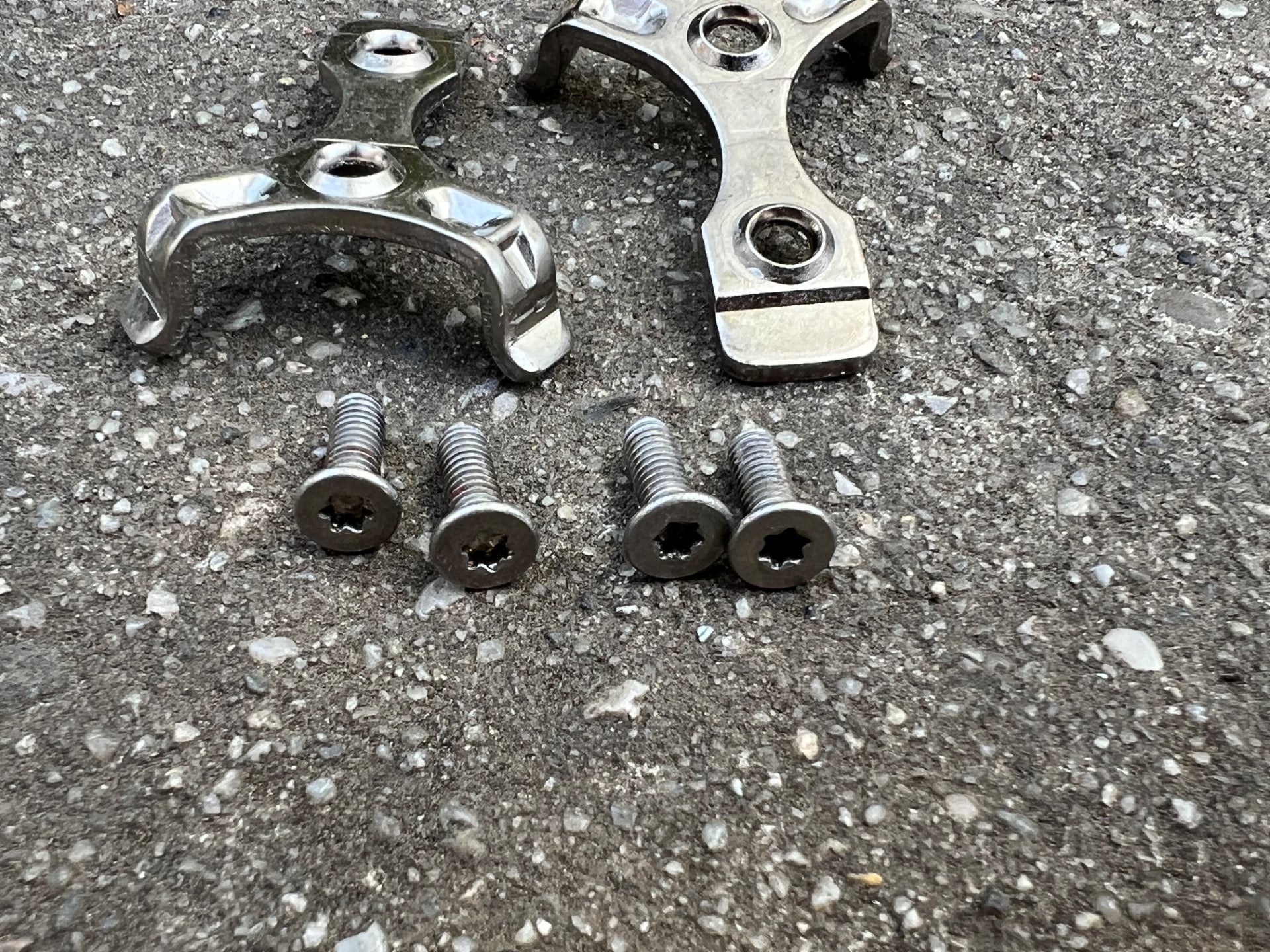 NOS NEW Look S2 S2R Moab Pedal Cleat Insert Piece Silver Clipless MTB Mountain  - Image 2