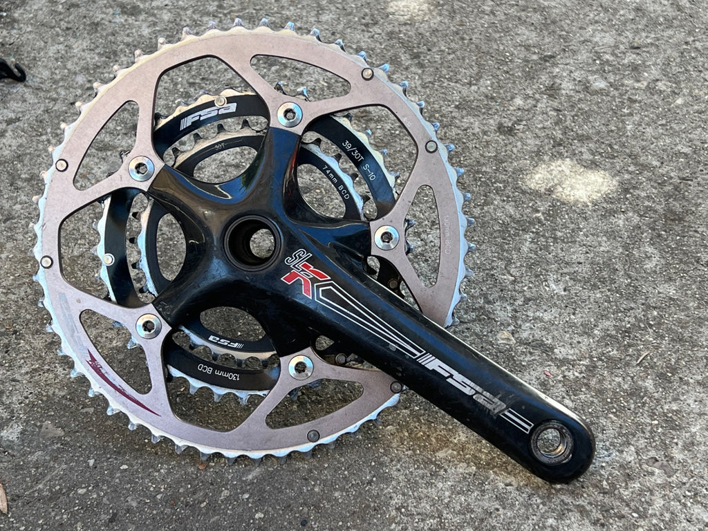 FSA SLK Carbon Triple Crankset 30-39-50T 10 Speed 170mm Road GXP Touring Gravel - Image 2