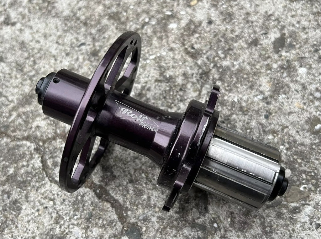 Rolf Prima Rear Hub 24H Road Bike 8/9/10 Speed Black Anodized 130mm High Flange - Image 2