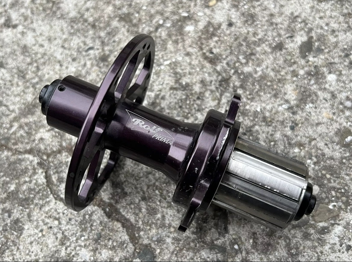 Rolf Prima Rear Hub 24H Road Bike 8/9/10 Speed Black Anodized 130mm High Flange - Image 2