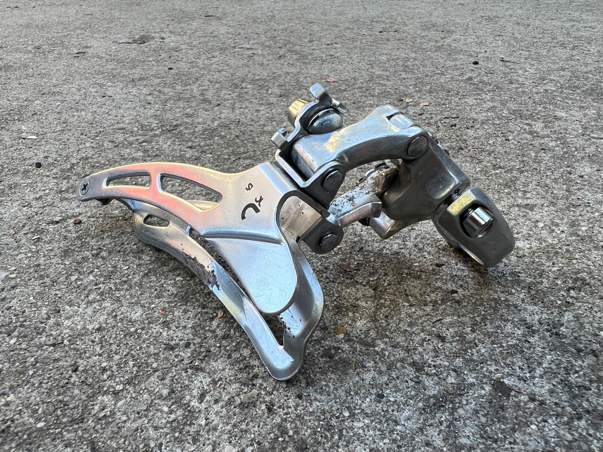 Suntour XC Reverse Pull 28.6mm Bottom Pull Triple Front Derailleur Vintage MTB  - Image 2