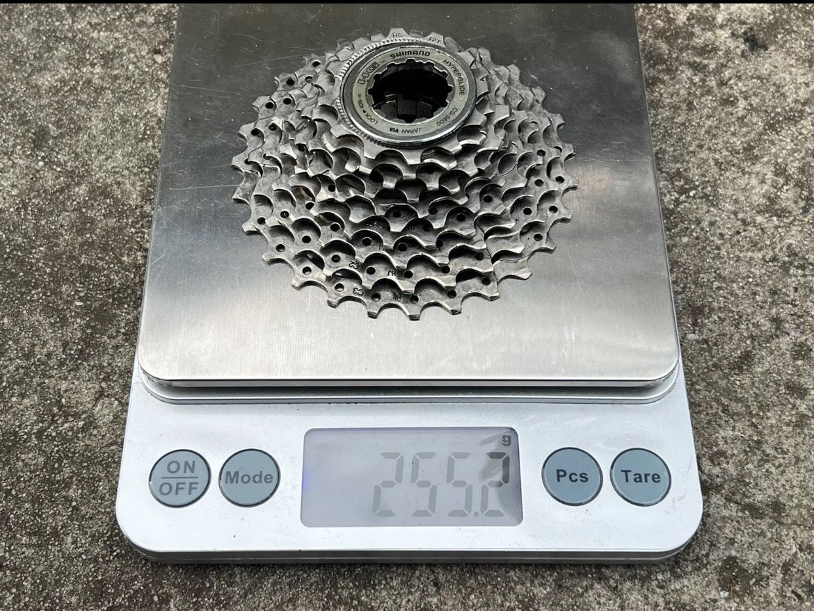 Shimano 105 5600 10 Speed Cassette 12-27T Road Gravel Bike Silver Hyperglide - Image 2