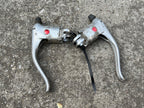 Used Dia Compe Drop Bar Brake Levers Pair Silver Aluminum Gray Vintage Retro Road-Bicycle Bin