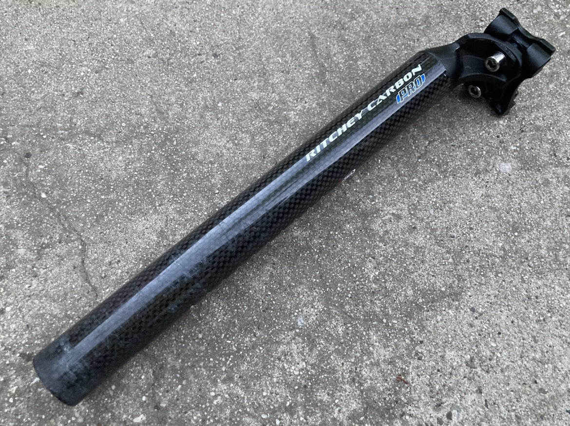 NICE Ritchey Carbon Pro Seatpost 31.6x300mm Black MTB XC Race Gravel CX Vintage - Image 2