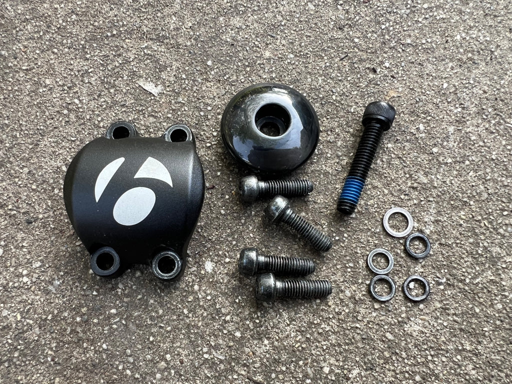 Bontrager Carbon Top Cap & 31.8mm Faceplate Threadless 1 1/8 Stem Black Road    - Image 2