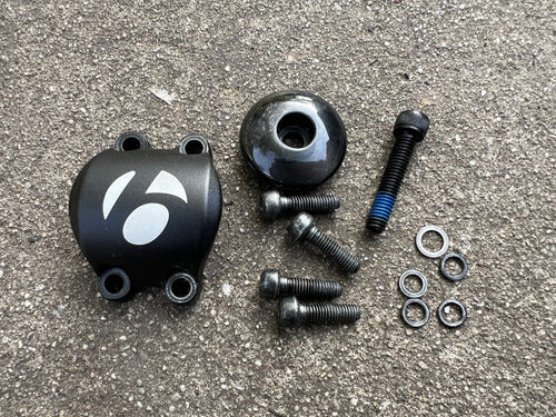 Bontrager Carbon Top Cap & 31.8mm Faceplate Threadless 1 1/8 Stem Black Road-Bicycle Bin