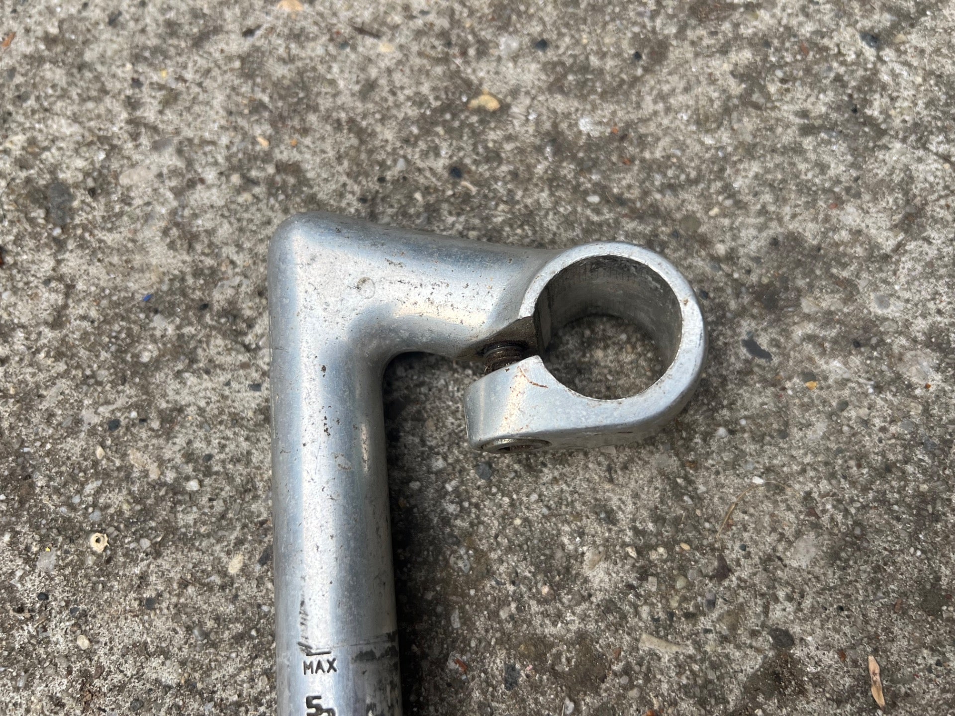SR Custom 26.0x60mm 1in Quill Stem Vintage Road Bike Gray Silver Drop Retro - Image 2