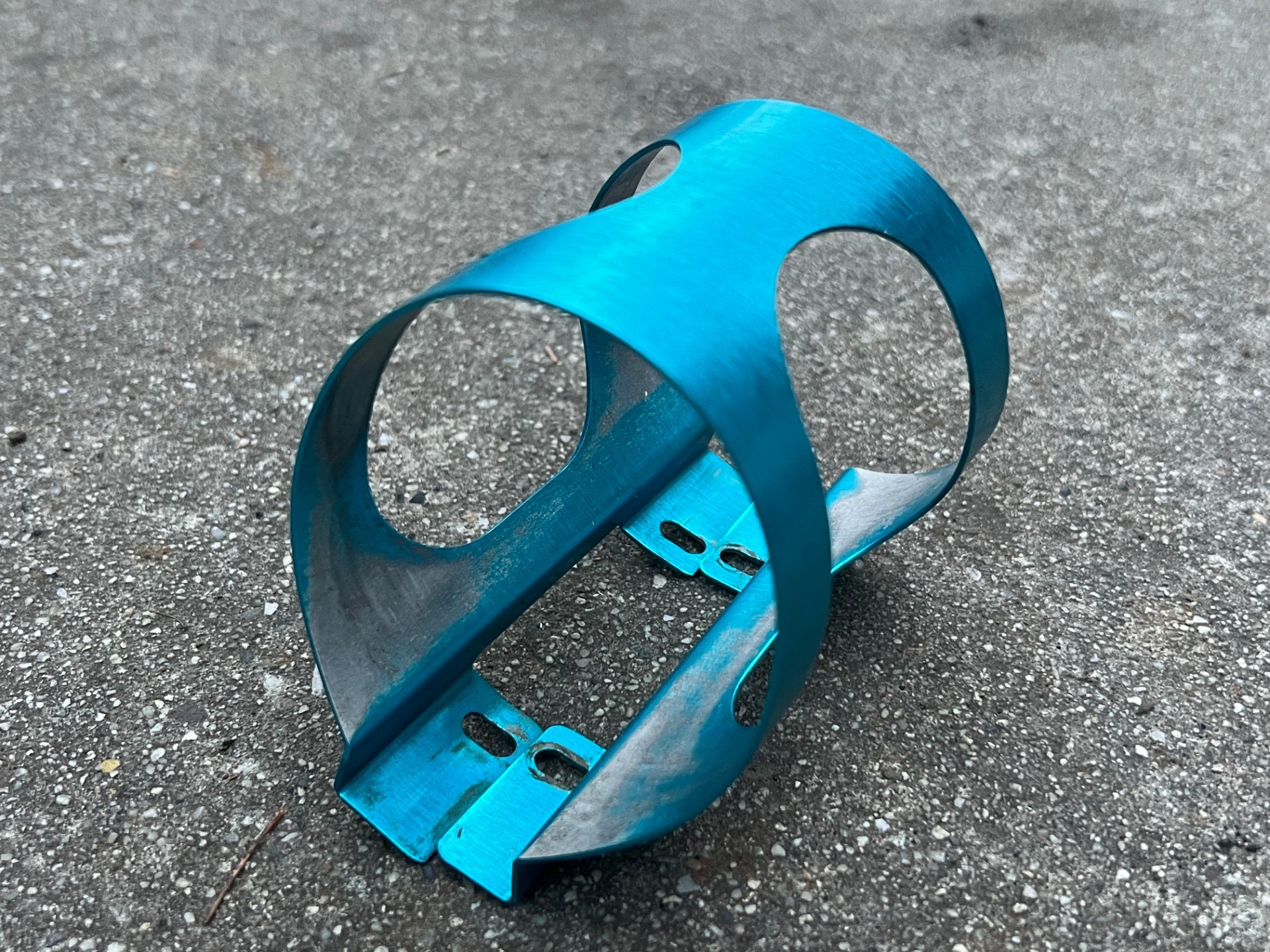 Ringlé Blue Anodized H20 Bottle Cage Vintage MTB Mountain Bike Retro  - Image 2