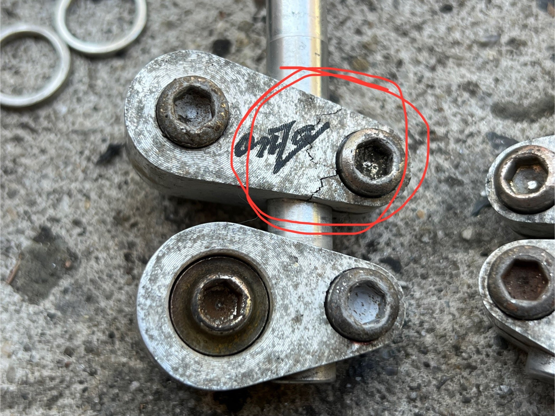 CRACKED Onza HO High Output Cantilver Brakes Vintage Retro Mountain Bike Silver  - Image 2