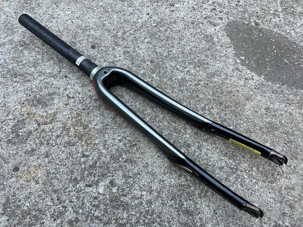 Specialized 700c Carbon Fork 1 1/8” to 1 1/4” Tapered Zertz SL3 Fact Gray Road  - Image 2
