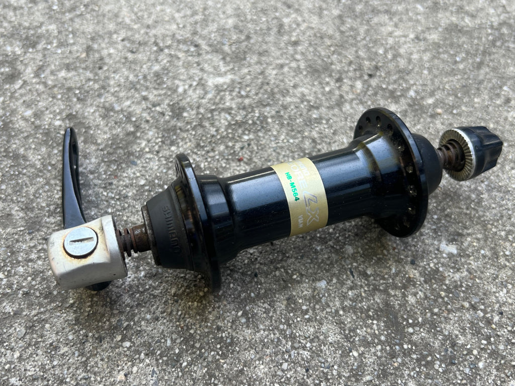 Shimano Deore LX 32H Hole HB-M564 Front Hub & Quick Release Vintage MTB Black  - Image 2