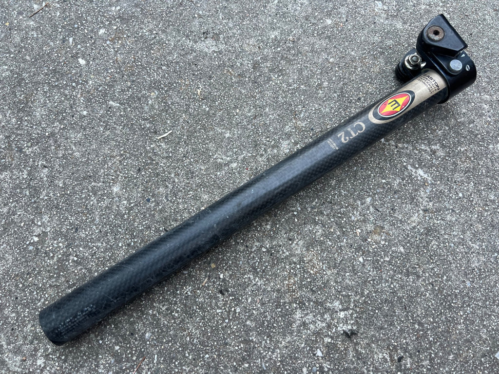 Easton CT2 26.8x340mm Carbon Seatpost Vintage MTB Black Mountain Bike Long Retro - Image 2