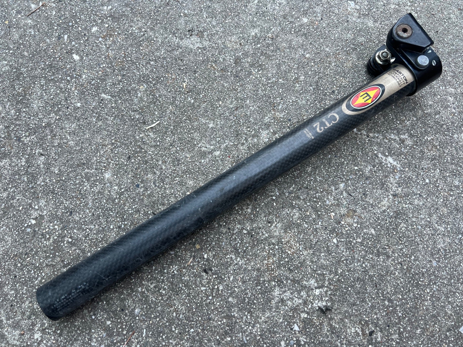 Easton CT2 26.8x340mm Carbon Seatpost Vintage MTB Black Mountain Bike Long Retro - Image 2