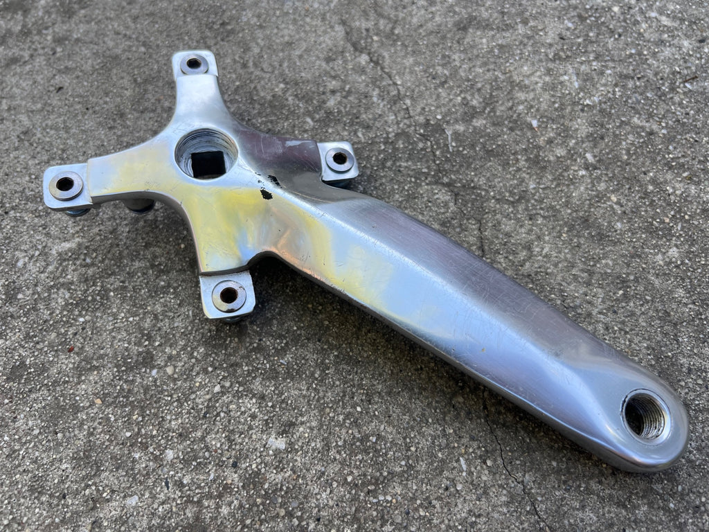 Specialized Strongarm Cranks 104/64 BCD 175mm Silver Triple Vintage MTB Retro - Image 2