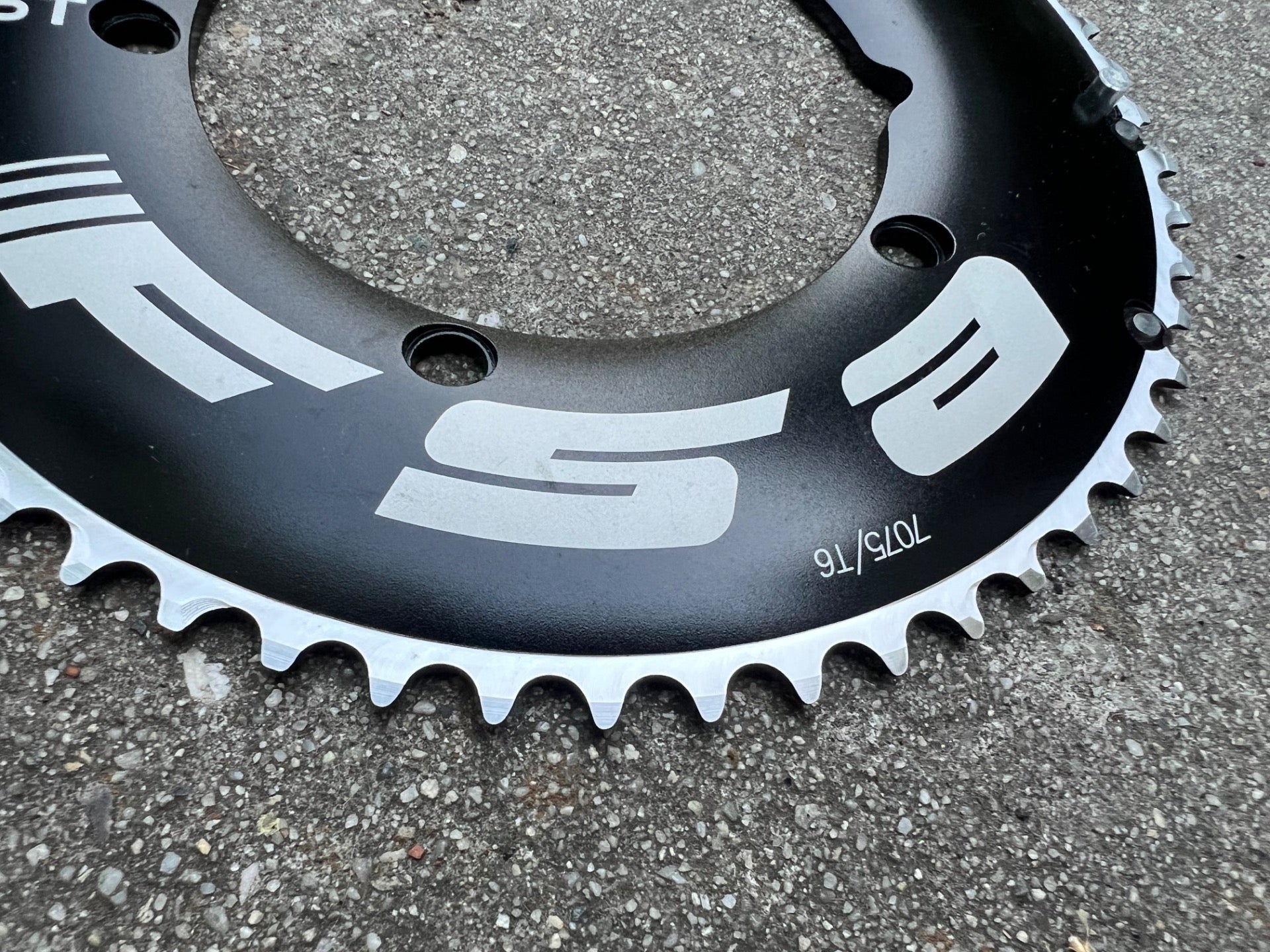 NEW FSA Track 130 BCD 55T Chainring Black Road Bike 7075 T6 TT55T 3/32”  - Image 2