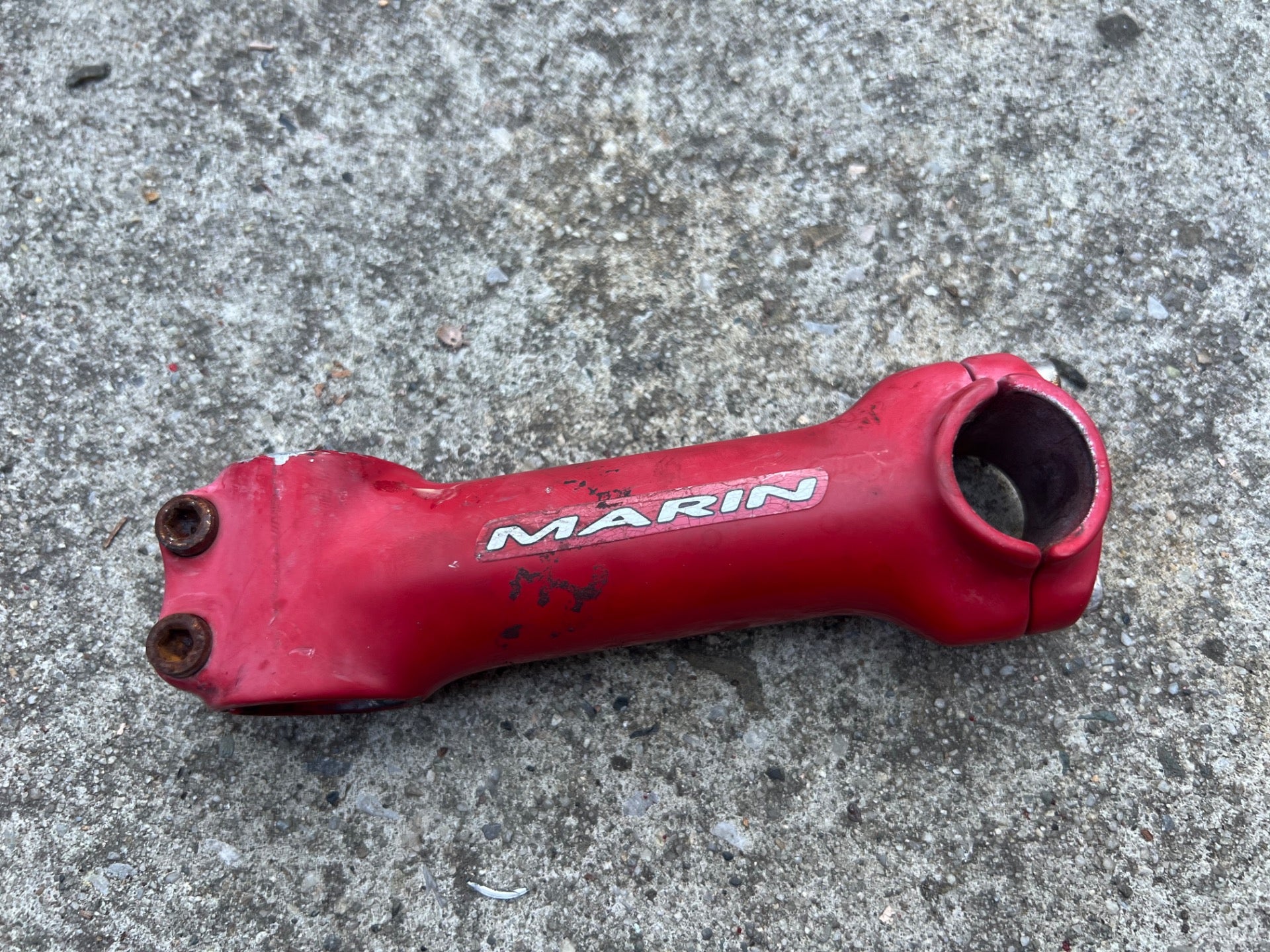 Marin Threadless 1 1/8” Stem 120x25.4mm Red 5 Degree MTB Hybrid Bike Commuter  - Image 2