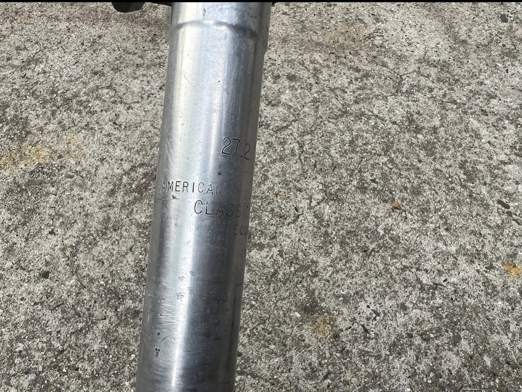 American Classic Seatpost 27.2x240mm Vintage MTB Mountain Bike ATB Retro Silver  - Image 2