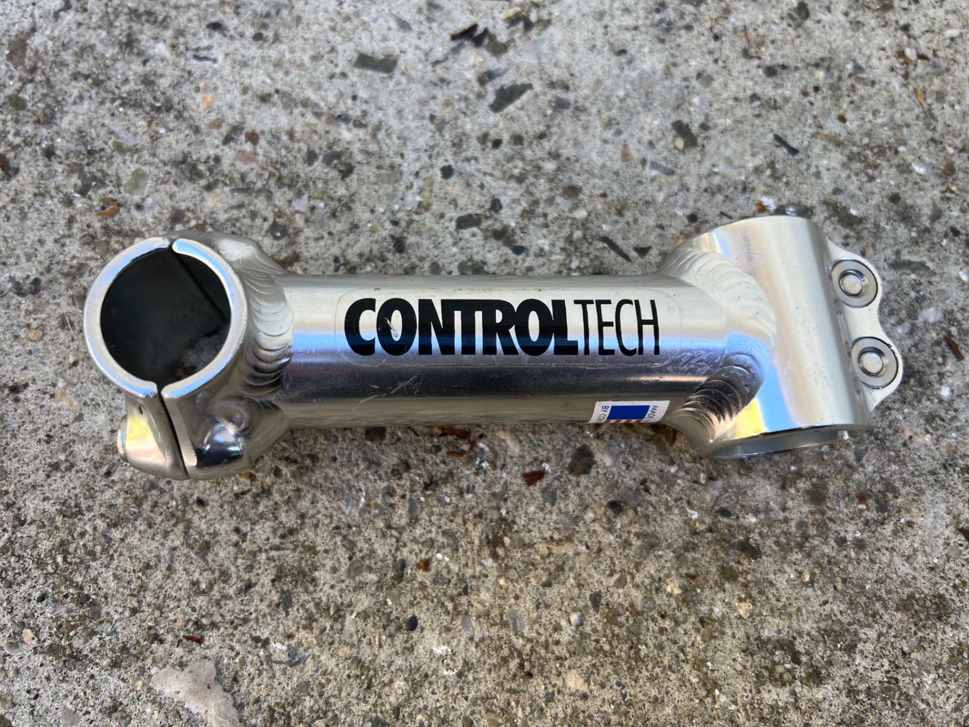 Control Tech 120x25.4mm Stem 1 1/8” Vintage Mountain Bike Silver Aluminum MTB  - Image 2