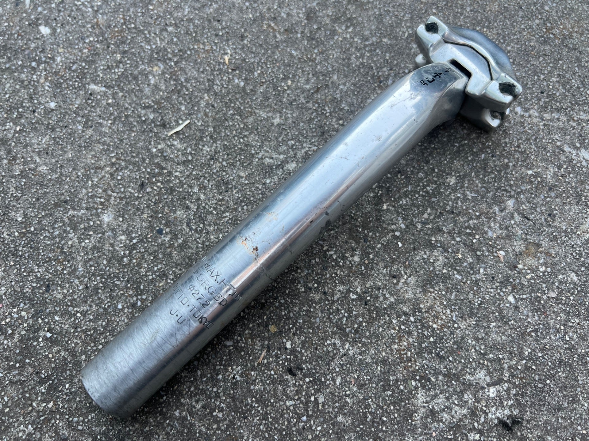 Nitto 65 27.2x210mm Seatpost Vintage Retro Silver Road Gravel Bike Anodized  - Image 2
