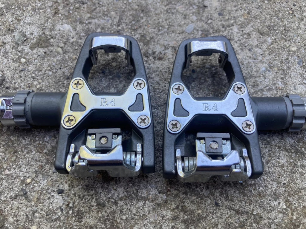 READ NOS NEW Wellgo Clipless SPD-R Road Gravel CX XC MTB Trail Pedals Gray - Image 2