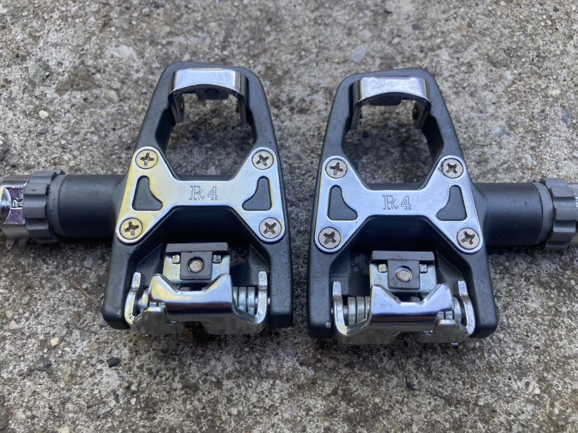 READ NOS NEW Wellgo Clipless SPD-R Road Gravel CX XC MTB Trail Pedals Gray - Image 2
