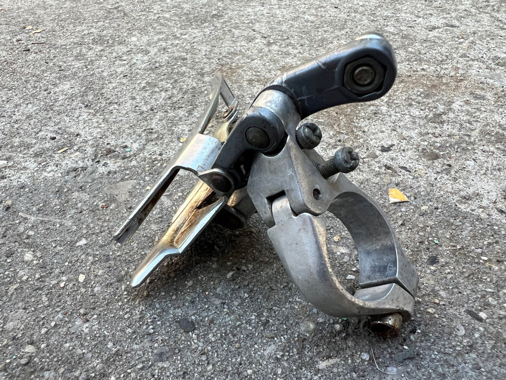 Suntour Edge 28.6mm Bottom Pull Front Derailleur Double Vintage Road Gray 2x6/7 - Image 2