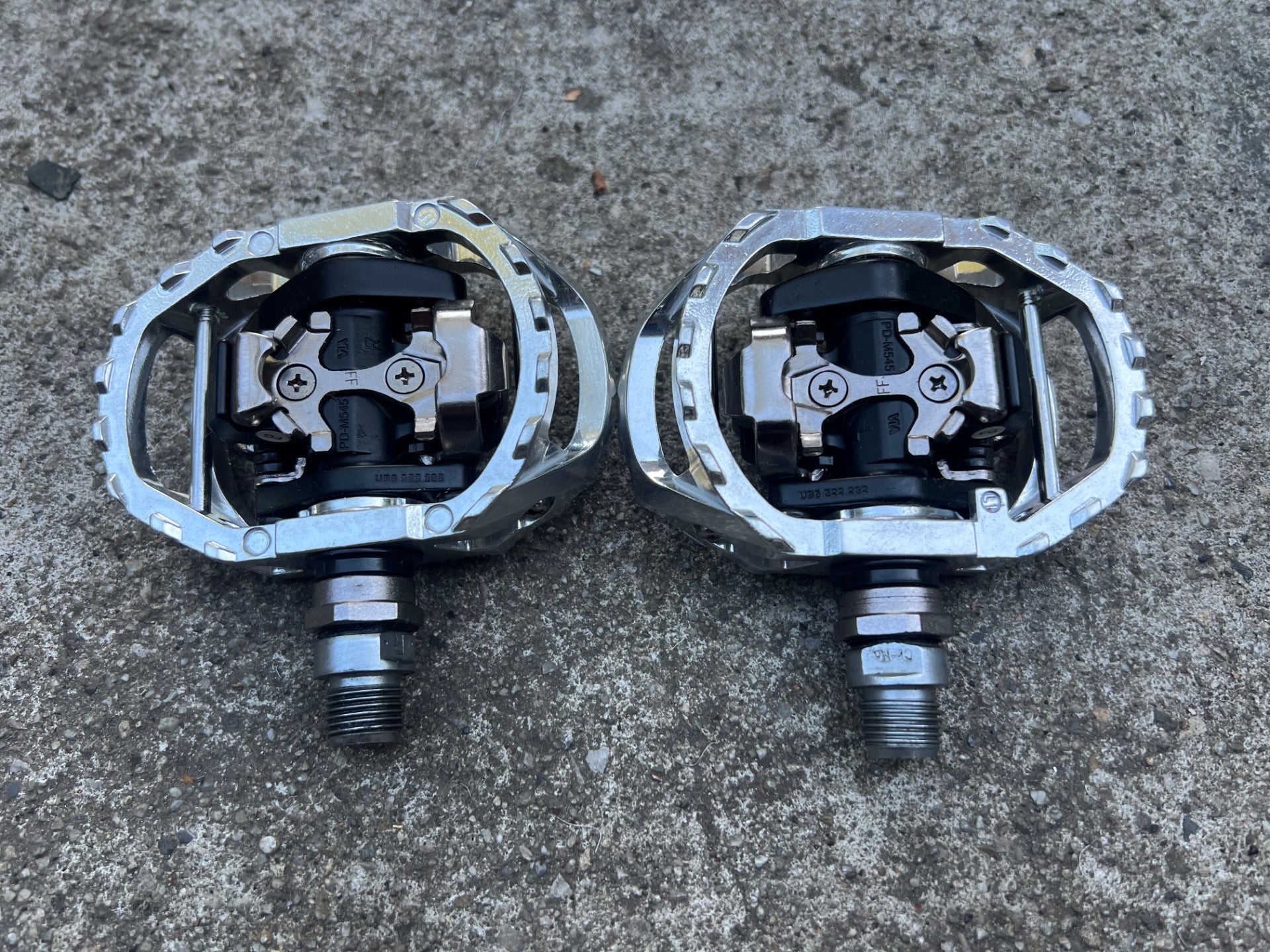MINT Shimano PD-M545 Clipless Platform Dual Sided Pedals Mountain Bike MTB Black - Image 2