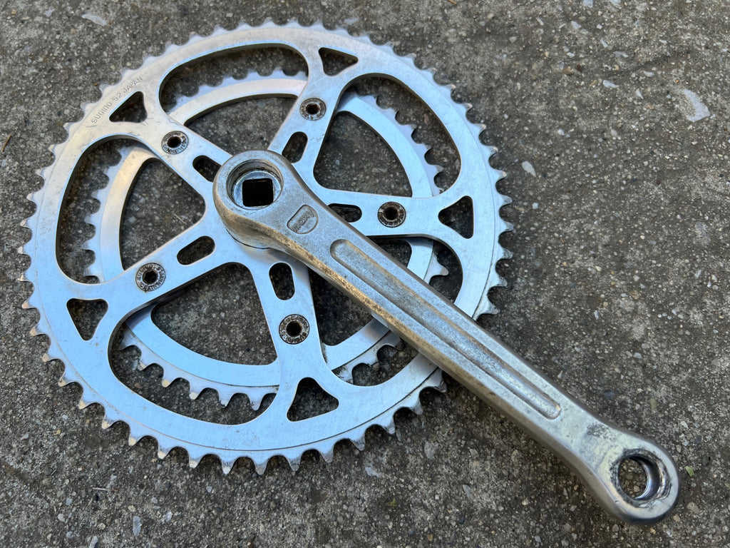 Sugino Maxy Crankset 171mm 40/52T Double Square Taper Vintage Retro Road Touring - Image 2