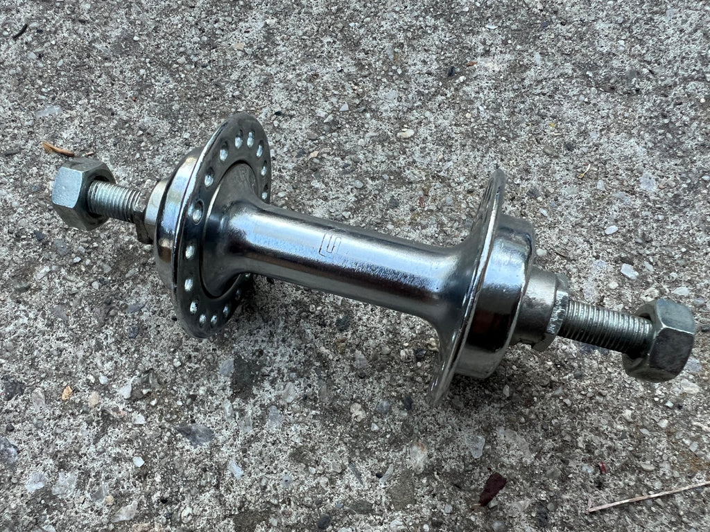 NOS NEW Union Front Hub 93mm 96mm 36H Steel Vintage Retro Chrome Cruiser Bike  - Image 2