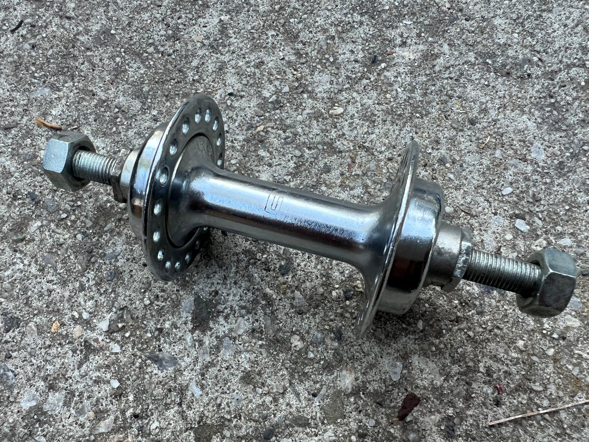 NOS NEW Union Front Hub 93mm 96mm 36H Steel Vintage Retro Chrome Cruiser Bike  - Image 2
