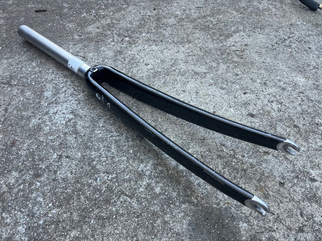 Reynolds Carbon 700c Fork 1 1/8” 9” Threadless Steerer Ouzo Comp ii 2 Black Road - Image 2
