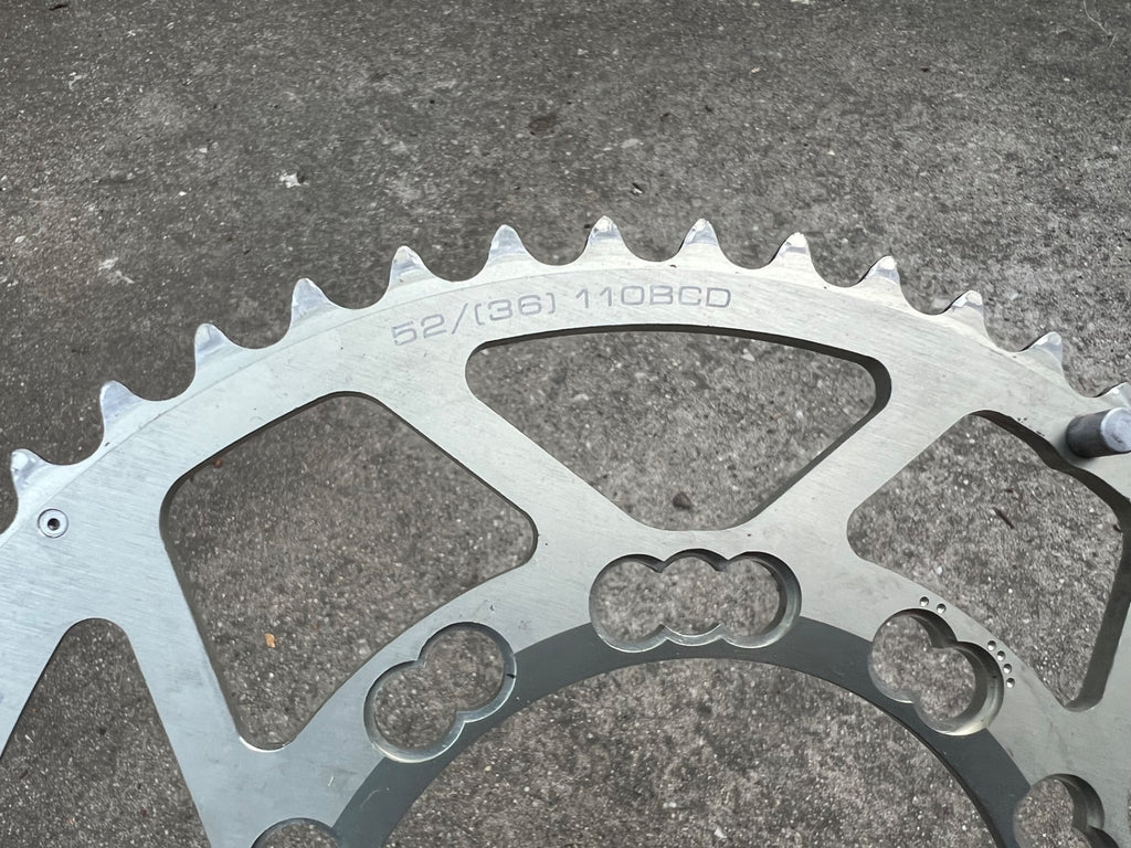 Rotor 110BCD 52T Tooth Chainring Q Rings Oval Road Bike Racing Silver OCP - Image 2