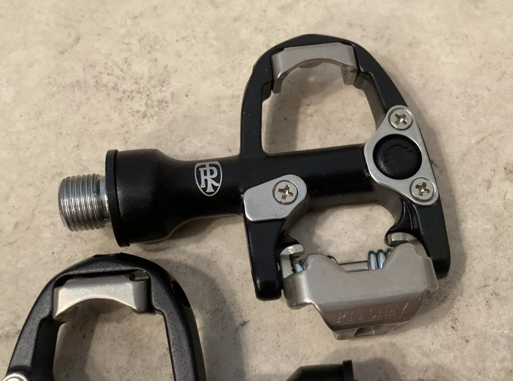 NOS NEW Ritchey Pro SPD-R Road Bike Clipless Pedals Vintage Matte Black Silver - Image 2