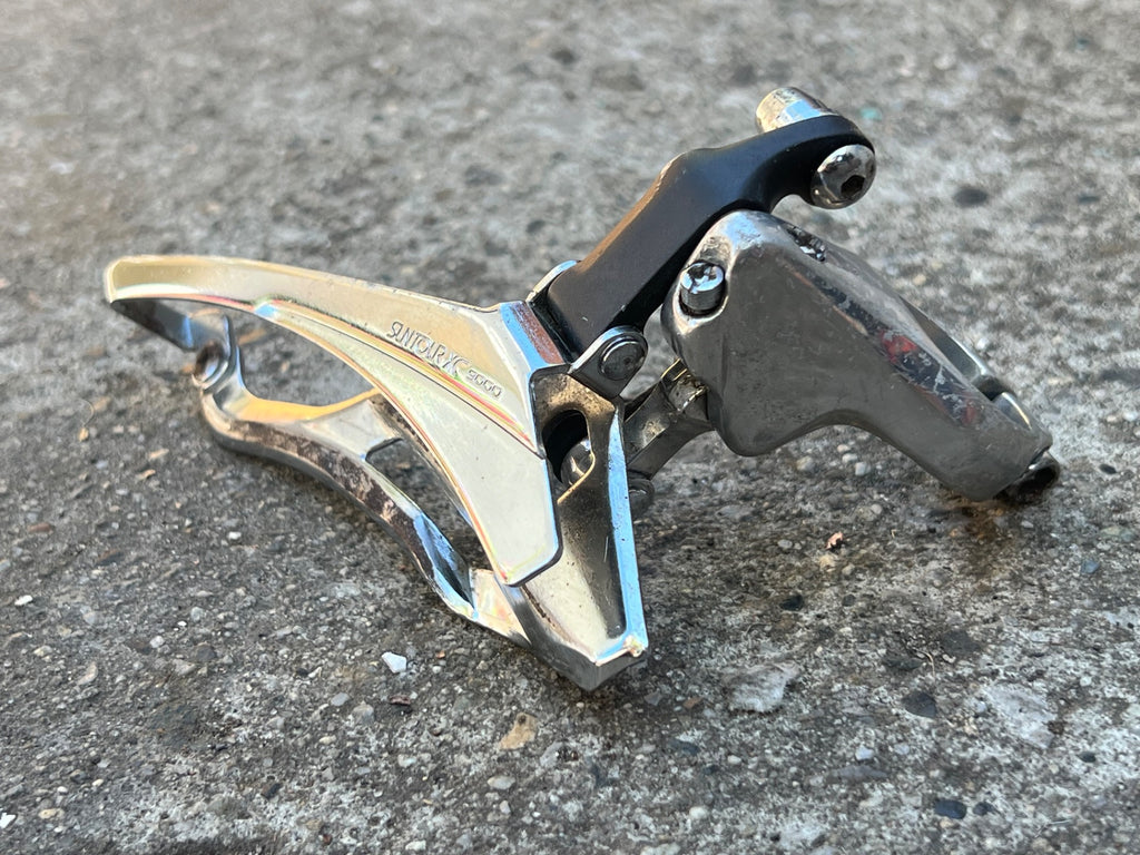 Suntour XC9000 28.6mm Bottom Pull Front Derailleur Vintage MTB Triple Retro Bike - Image 2