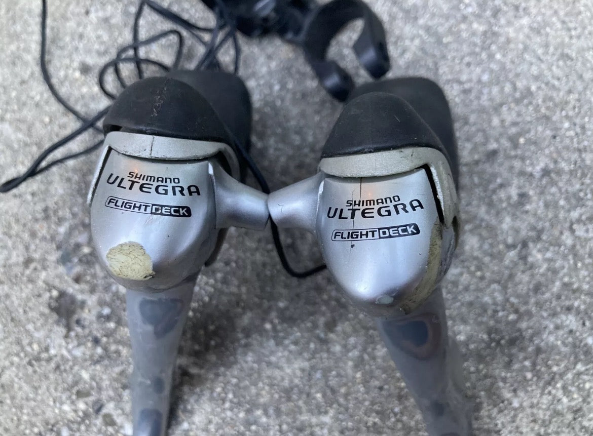 Shimano Ultegra ST-6501 2x9 Shifter Brifter Set Flight Deck Road Bike Computer  - Image 2