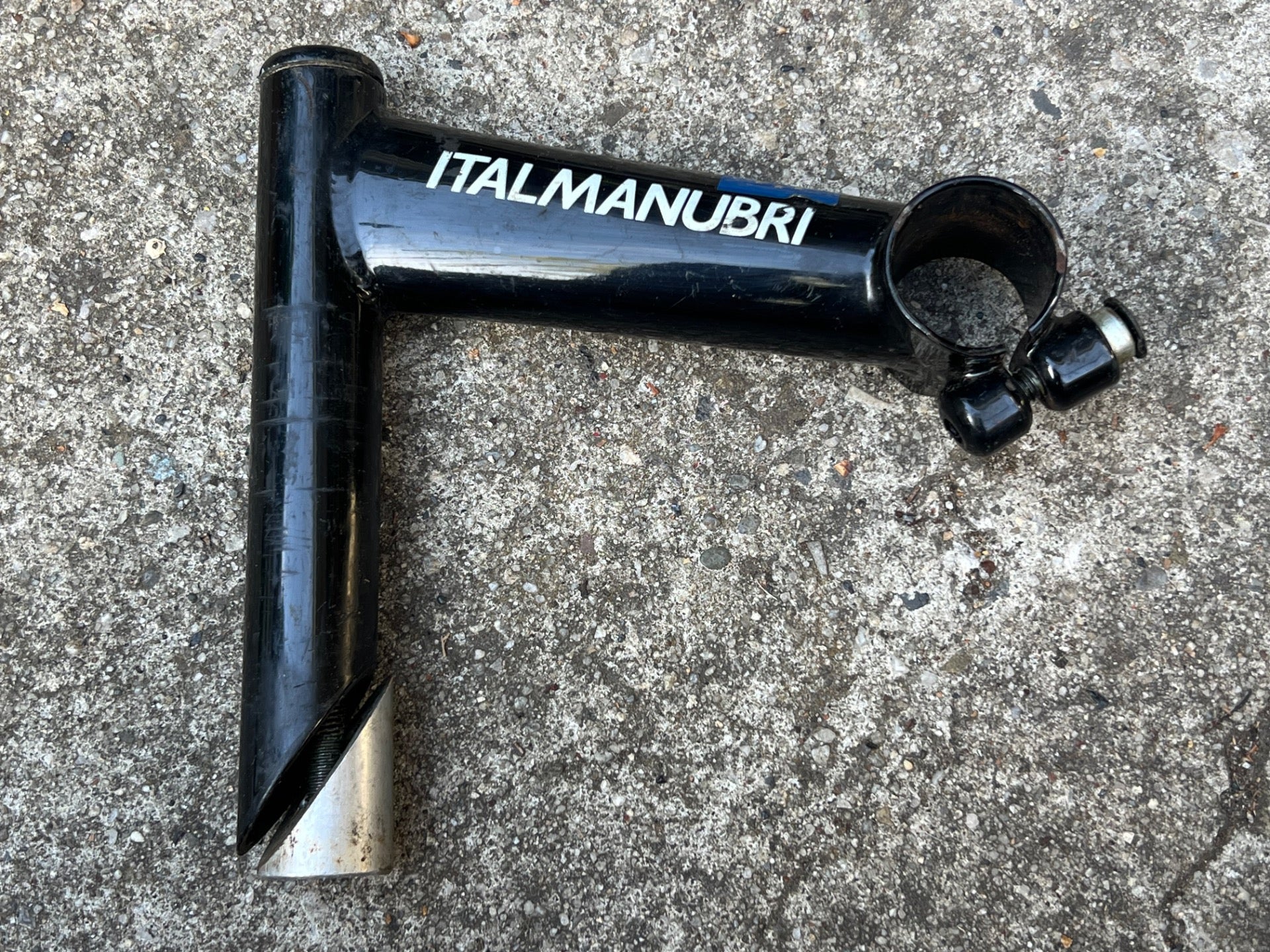 ITM Eclypse 25.4x120mm 1in Quill Stem Vintage Road Black Italmanubri Track 22.2 - Image 2